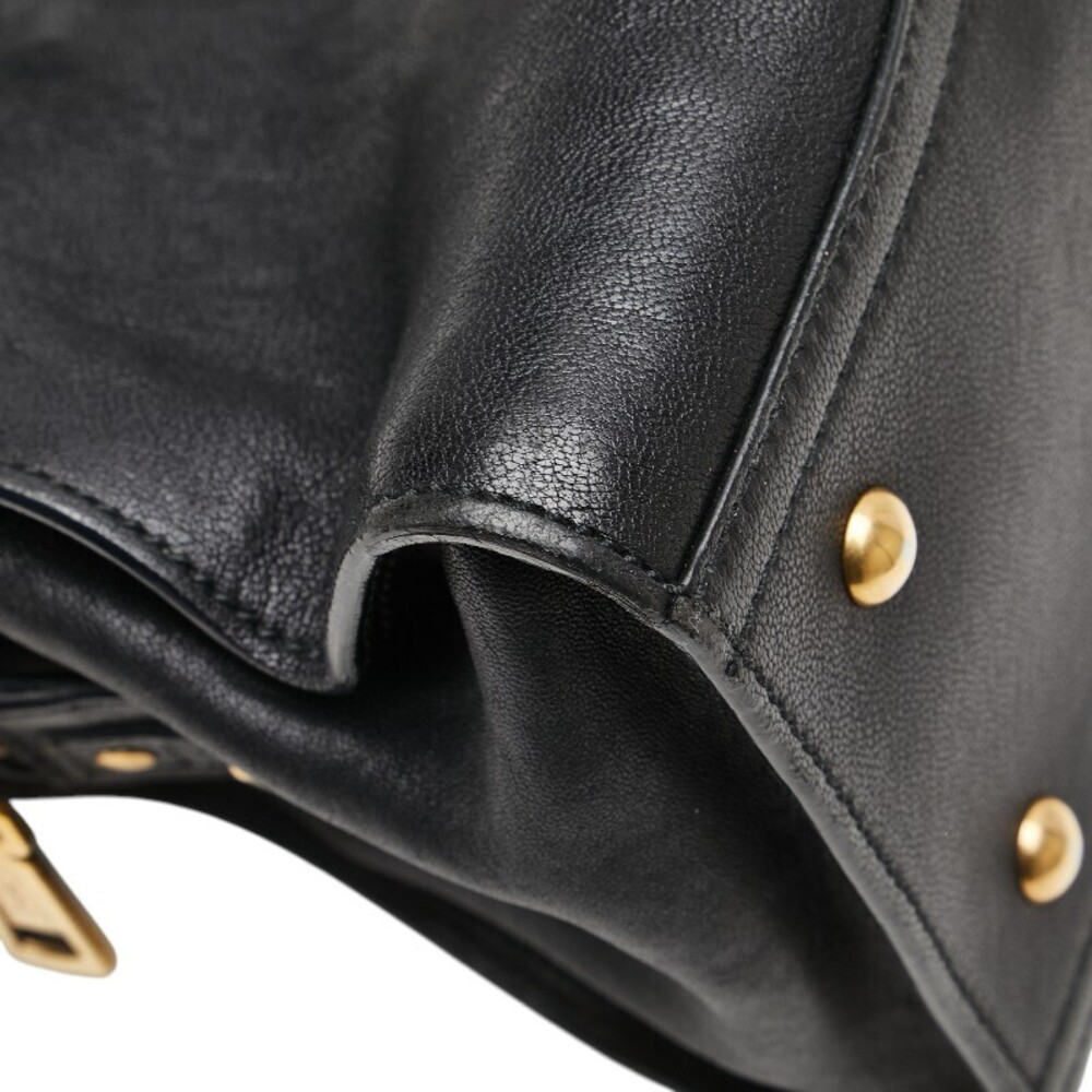 Saint Laurent Cabas Handbag Shoulder Bag Black Leather - Picture 4 of 9